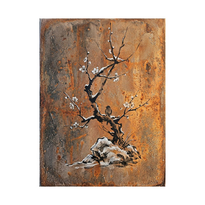 Datsuzoku Rust Patina Wall Art Print - Zen Sumi E