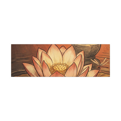 Fukinsei Dried Flowers Canvas Art - Japandi Texture