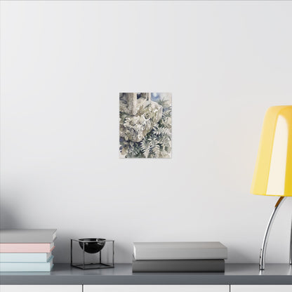Stone Lantern Watercolor Canvas Art | Elegant Japandi Art