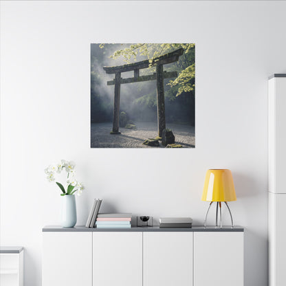 Torii Gate Canvas Art | Spring Zen Karesansui Art