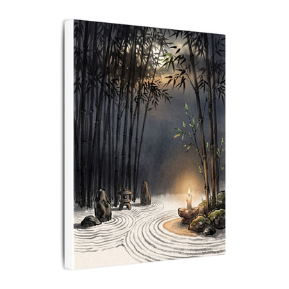 Tranquil Bamboo Grove Canvas Art - Karesansui Zen