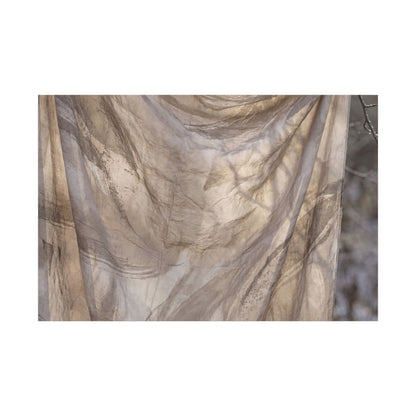 Ma Silk Drape Canvas Art - Japandi Japanese Pattern