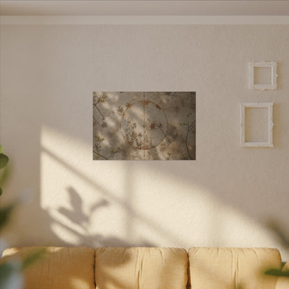 Japandi Rust Patina in Dappled | Japanese Pattern Canvas Art