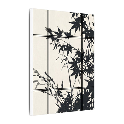 Shoji Screen Canvas Art | Summer Japandi Minimal Line Art