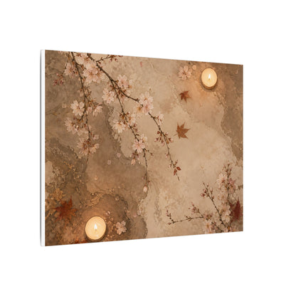 Cherry Blossom Canvas Art | Autumn Japandi Japanese Pattern Art