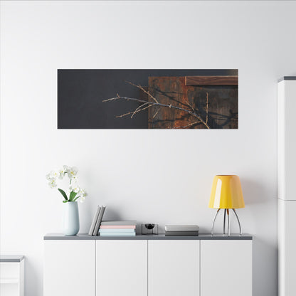 Ma Rust Patina Canvas Art - Dark Japandi Dark Texture