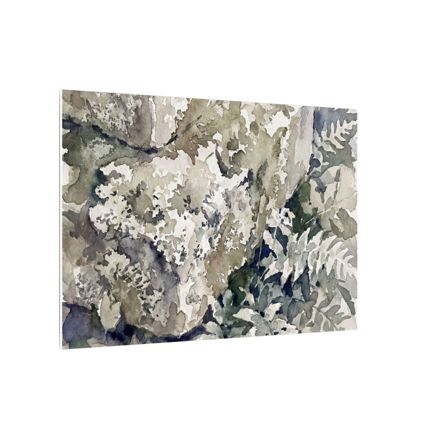Stone Lantern Watercolor Canvas Art | Elegant Japandi Art