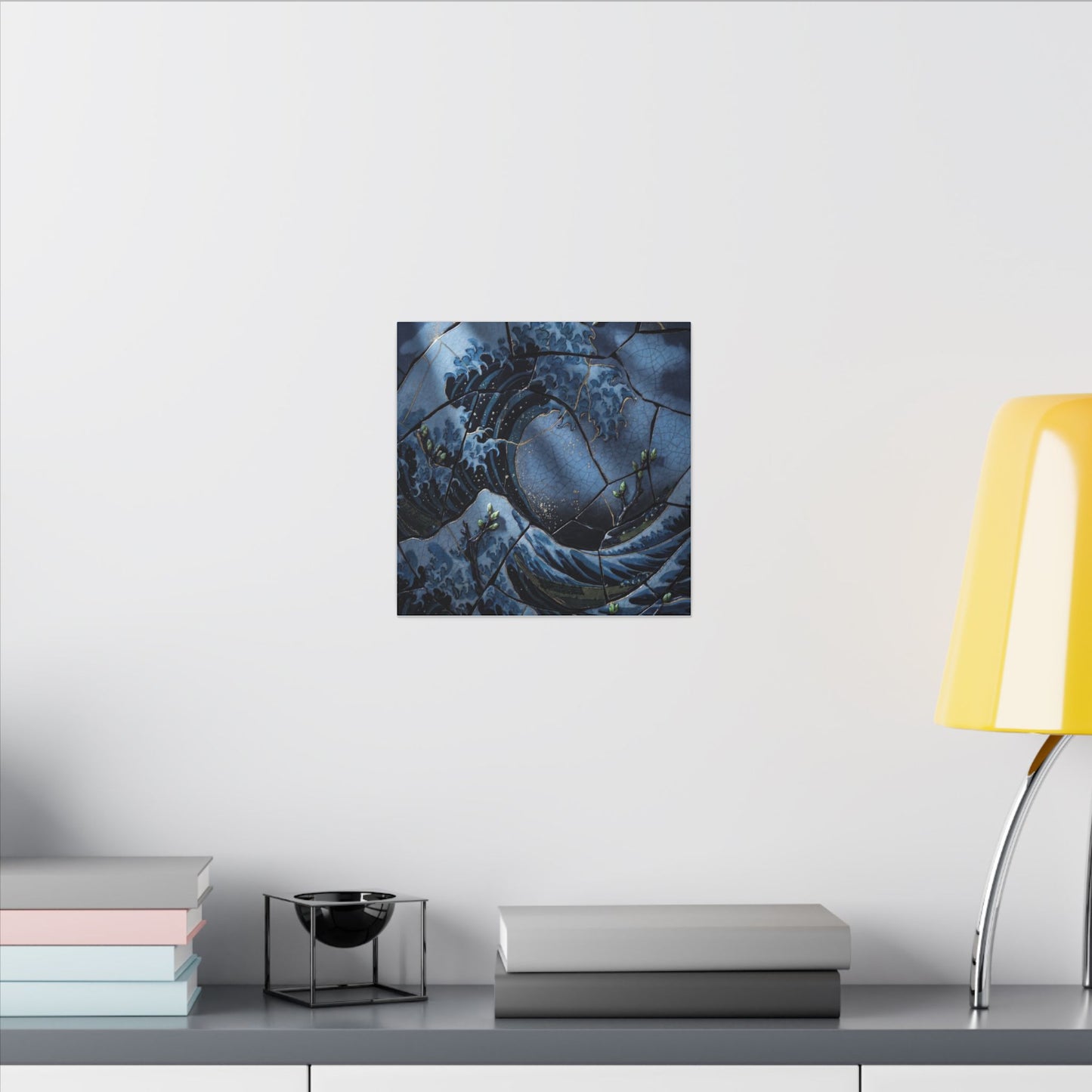 Ocean Wave Spring Canvas Art | Kintsugi Artful Design