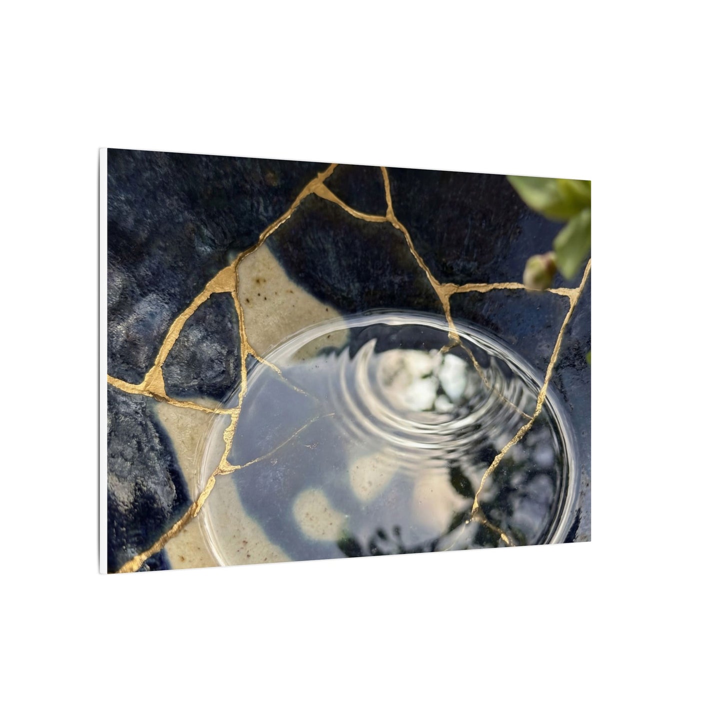 Water Ripple Spring Canvas Art | Kintsugi Beautiful Design