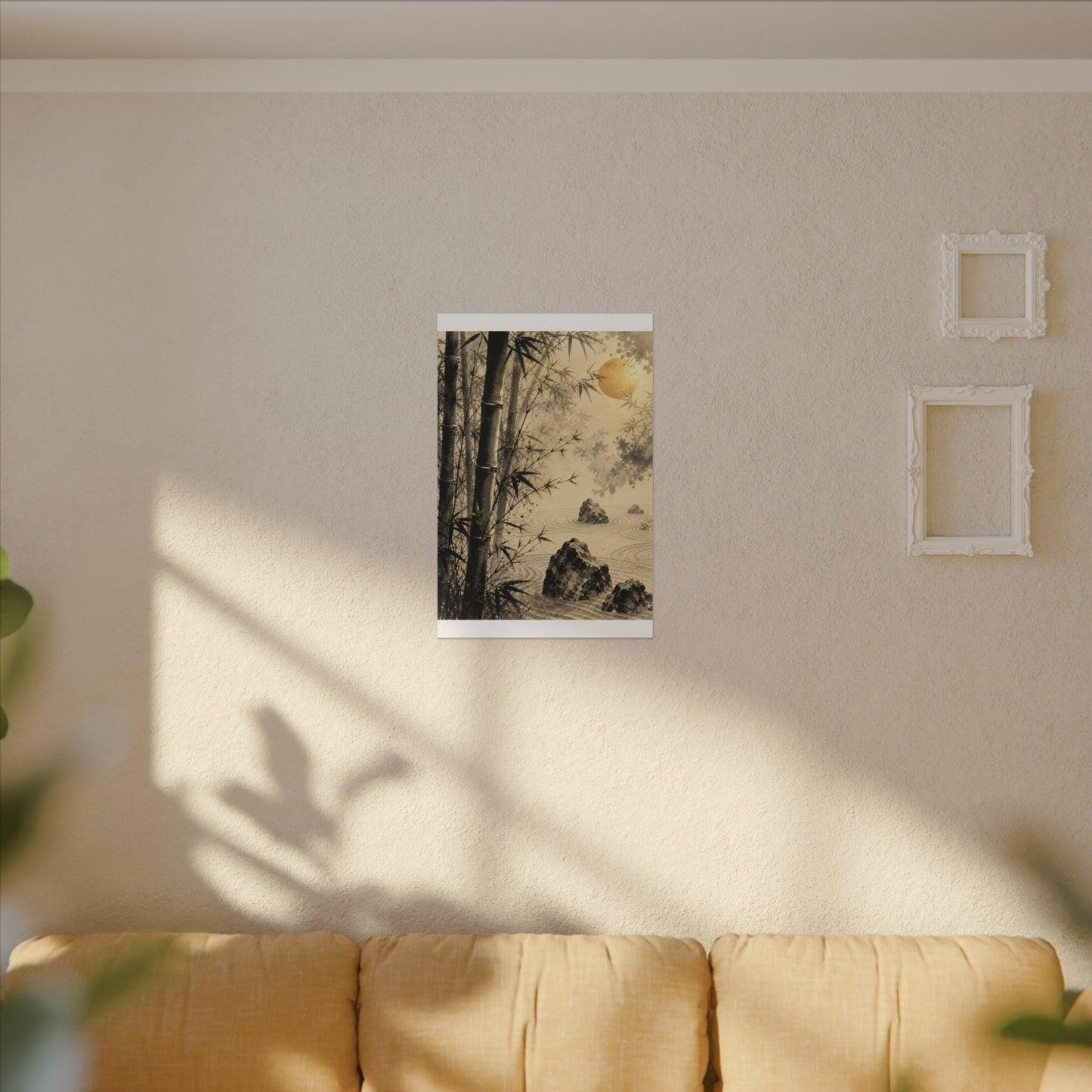 Peaceful Bamboo Grove Canvas Art - Karesansui Zen