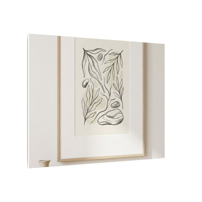 Japandi Charcoal Canvas Art
