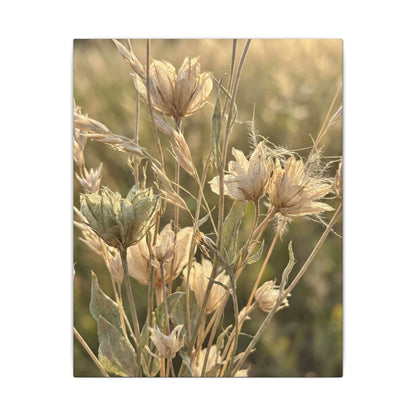 Summer Dried Flowers Minimal Line Canvas Art | Cozy Decor