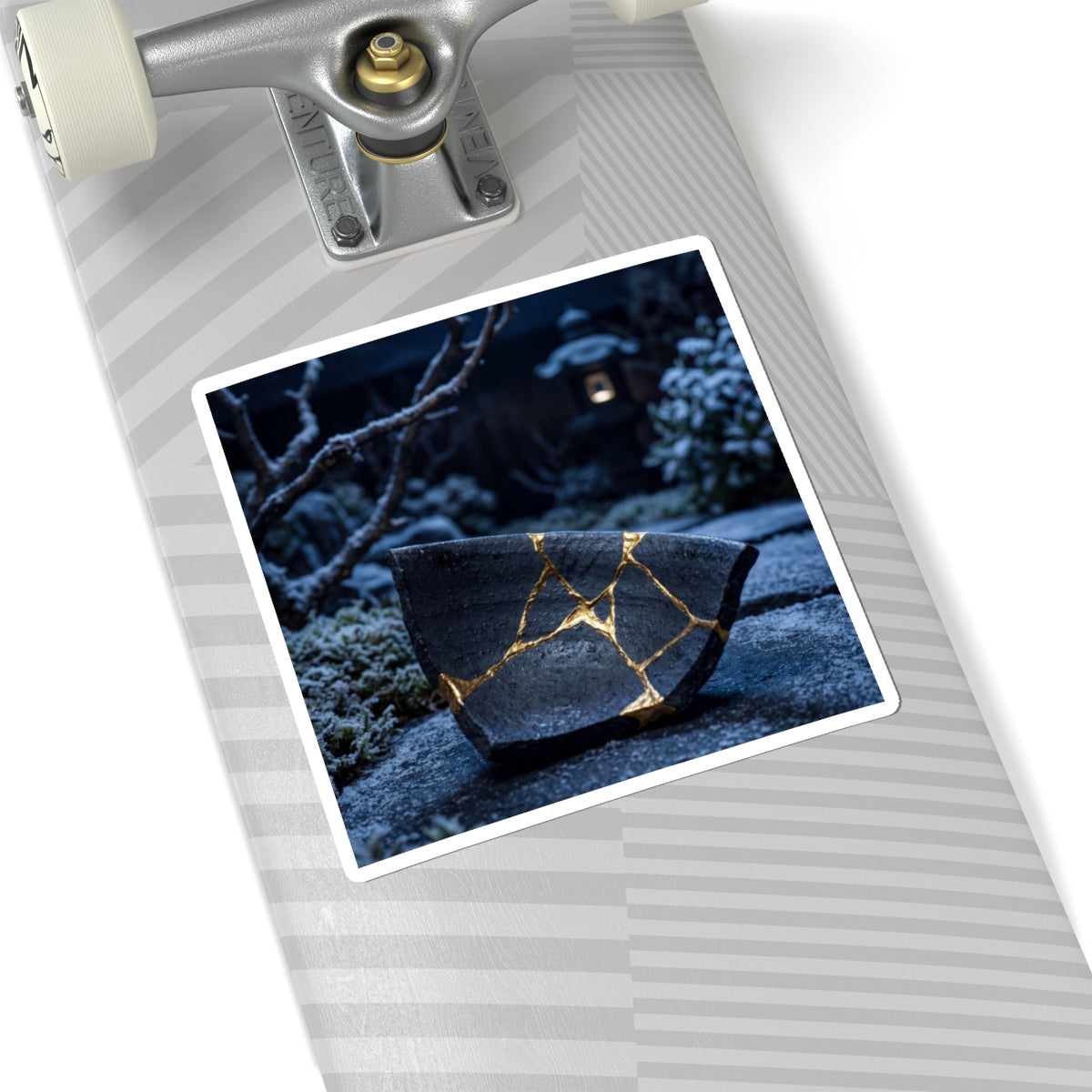 Kintsugi Moonlit Garden in Moonlight | Gold Repair Sticker