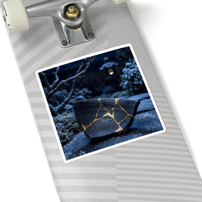 Kintsugi Moonlit Garden in Moonlight | Gold Repair Sticker
