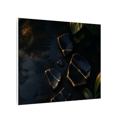 Summer Broken Pottery Moody Minimal Canvas Art | Atmospheric Decor