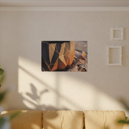 Paper Fold Gold Repair Canvas Art | Philosophical Kintsugi Art