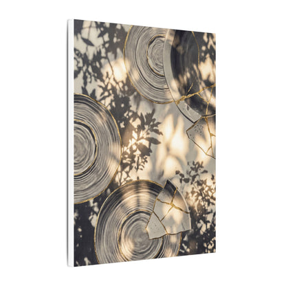 Healing Water Ripple Canvas Art - Gold Vein Kintsugi