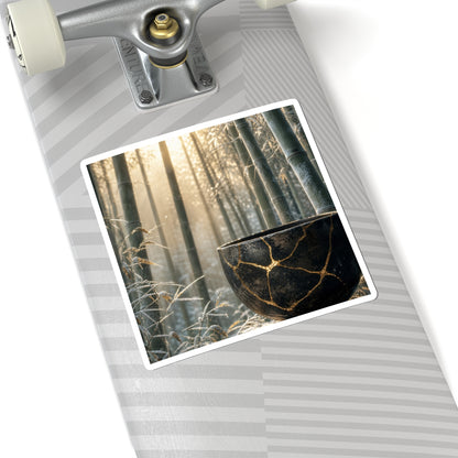 Bamboo Grove Gold Repair Sticker | Beautiful Kintsugi Art
