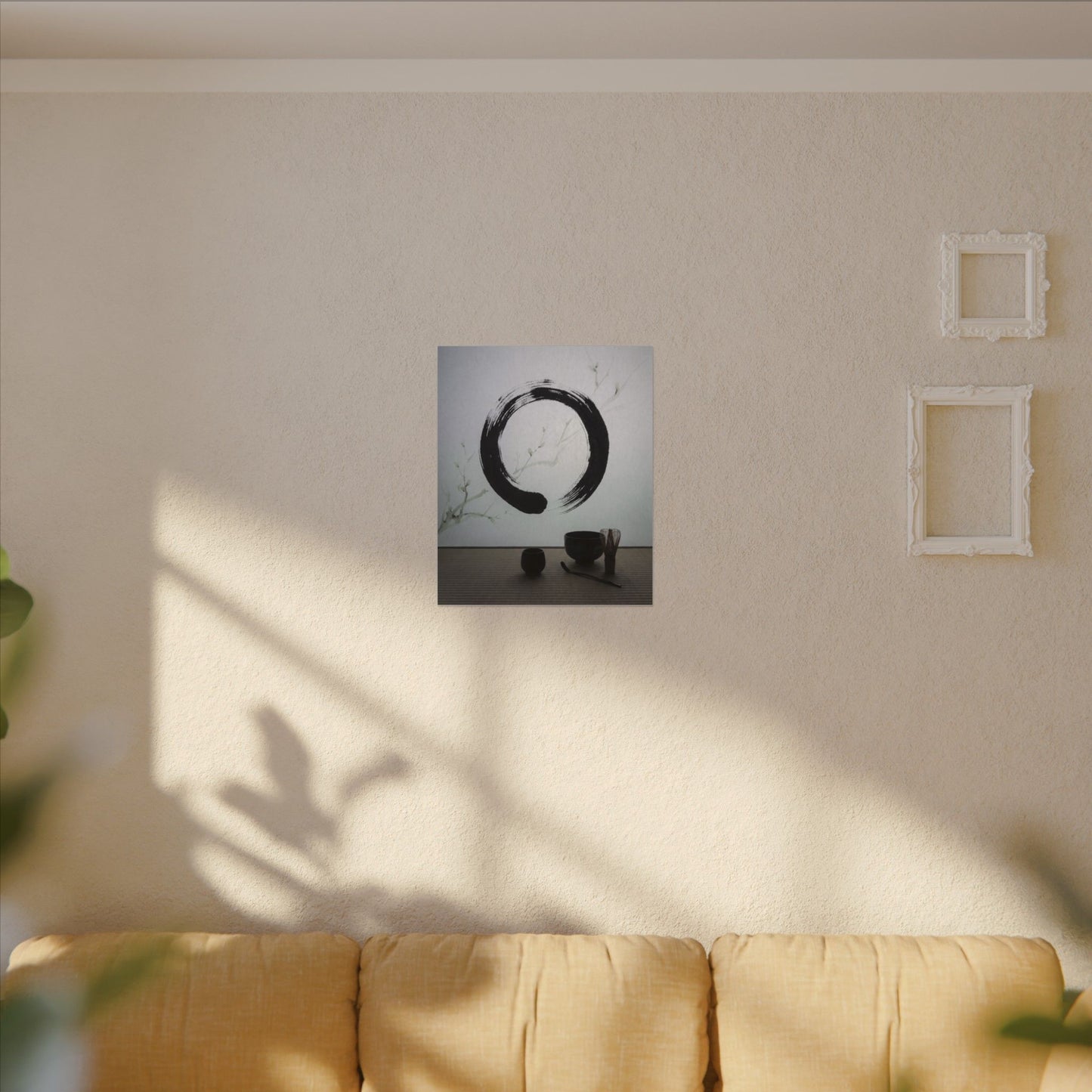 Tea Ceremony Enso Canvas Art | Peaceful Zen Art