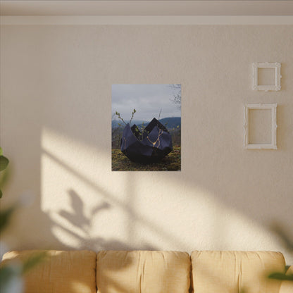 Paper Fold Canvas Art | Spring Kintsugi Gold Repair Art