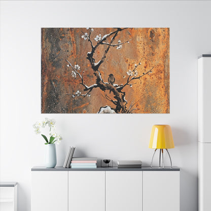 Datsuzoku Rust Patina Canvas Art - Zen Sumi E