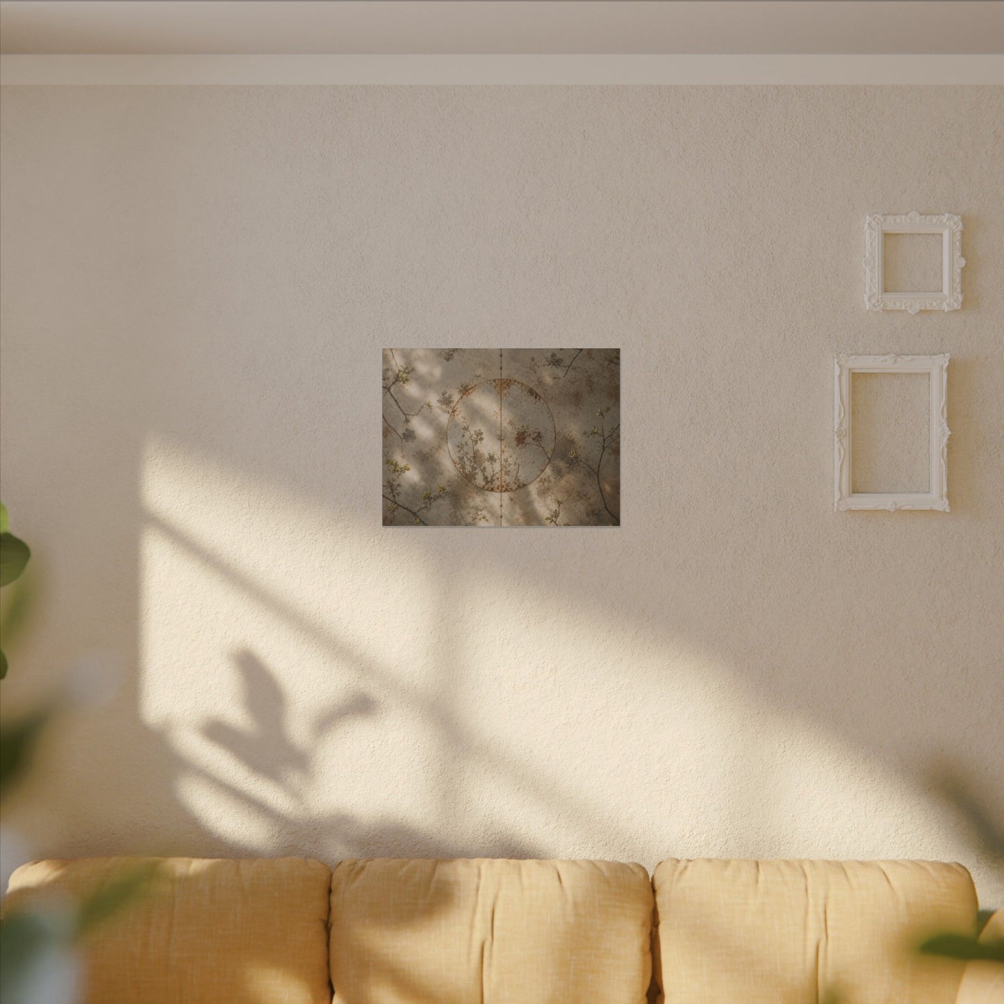Japandi Rust Patina in Dappled | Japanese Pattern Canvas Art