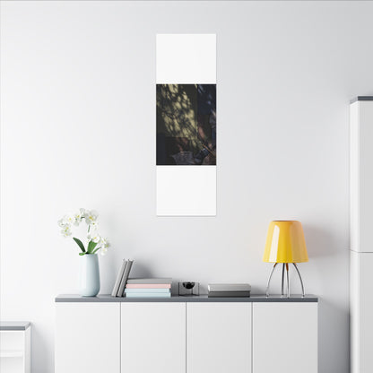 Ma Incense Smoke Canvas Art - Dark Japandi Dark Texture
