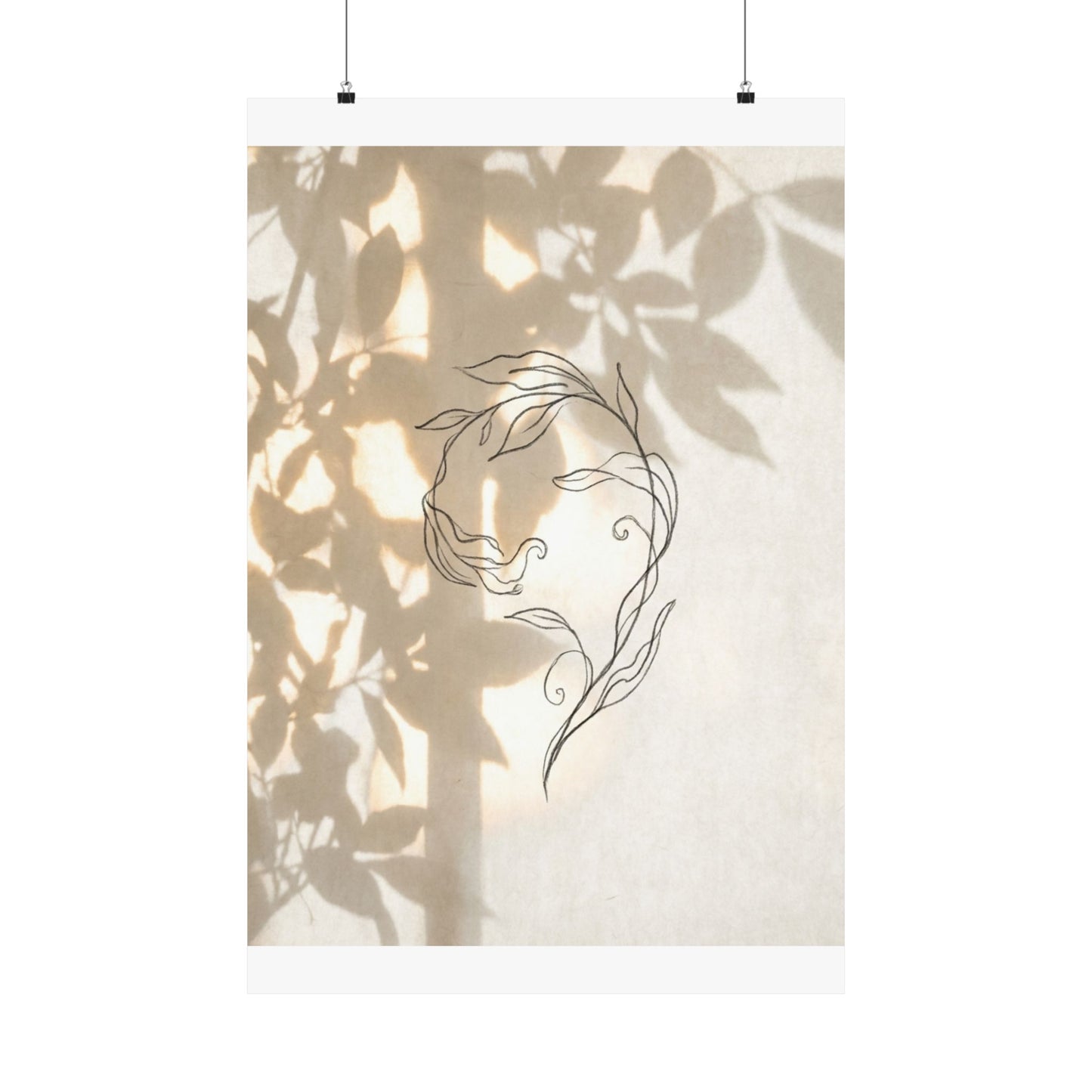 Candlelight Shoji Screen Wall Art Print - Japandi Fukinsei Art Print