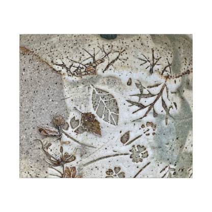 Ceramic Bowl Winter Canvas Art | Japandi Earthy Design