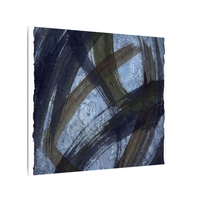 Ink Brushstroke Canvas Art | Winter Dark Japandi Shadow Zen Art