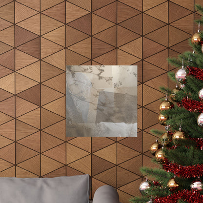 Shadow Play Winter Wall Art Print | Japandi Elegant Design