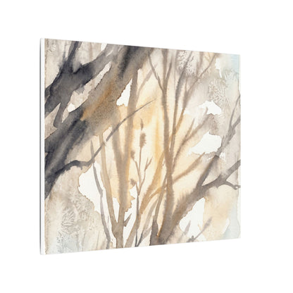 Ma Shadow Play Canvas Art - Japandi Watercolor