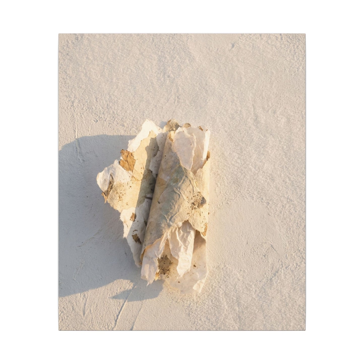 Paper Fold Canvas Art | Winter Japandi Texture Art