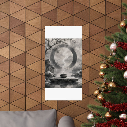 Dappled Incense Smoke Wall Art Print - Zen Seijaku