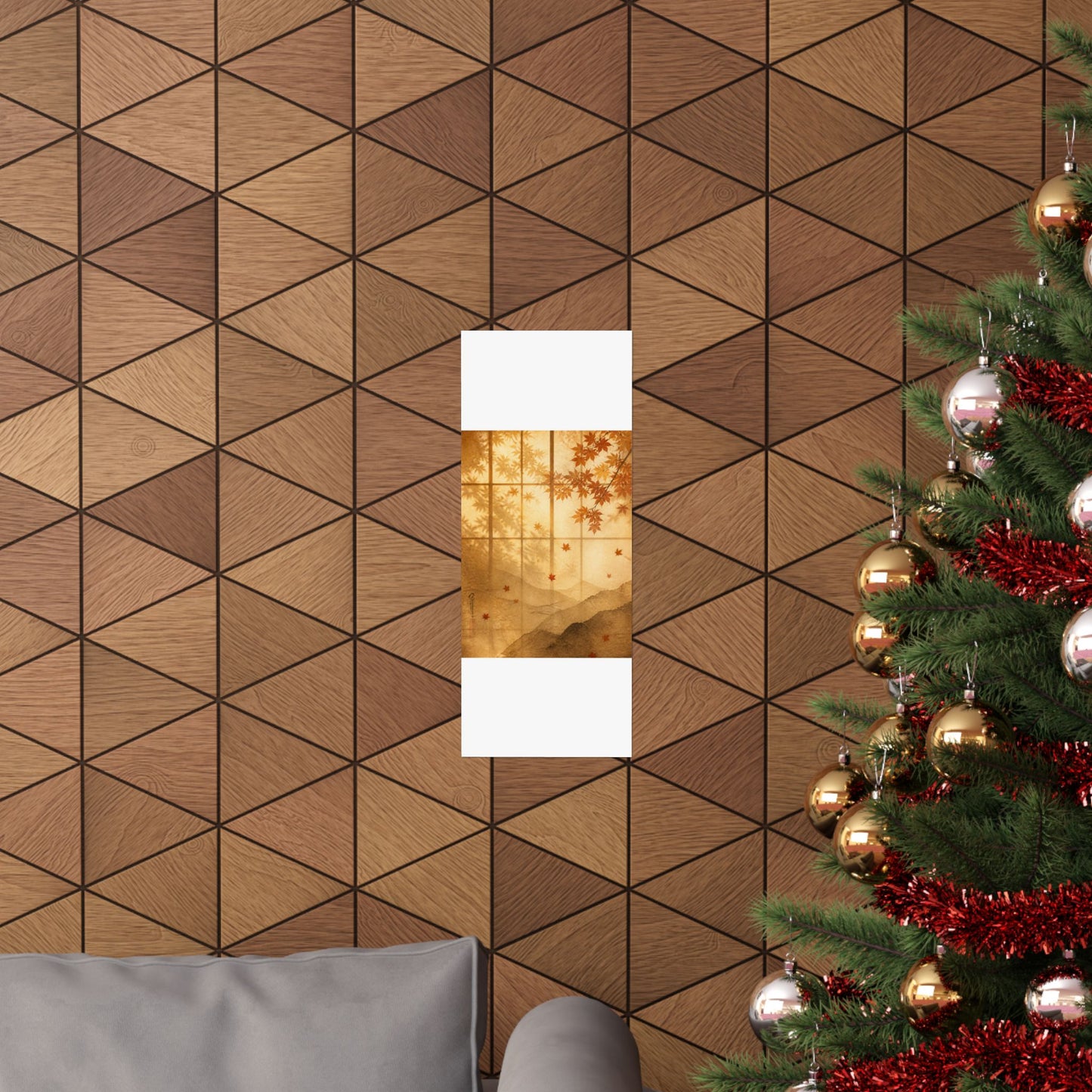 Shoji Screen Wall Art Print | Autumn Japandi Texture Art