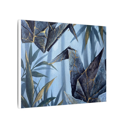 Paper Fold Canvas Art | Summer Kintsugi Crackle Gold Art