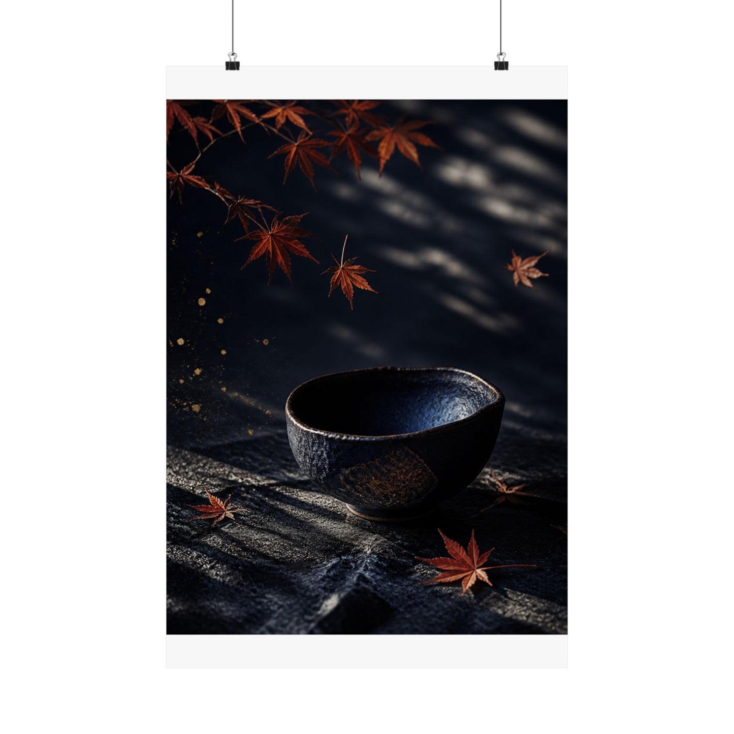 Datsuzoku Ceramic Bowl Wall Art Print - Dark Japandi Moody Minimal