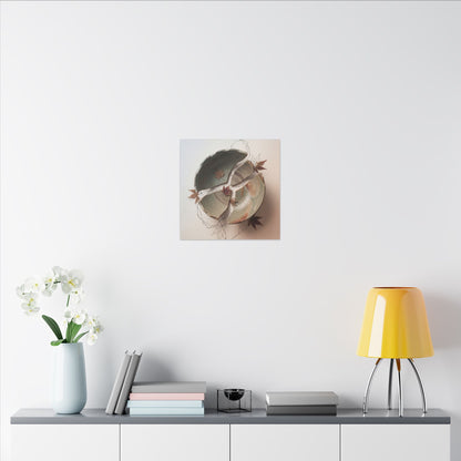 Dawn Ceramic Bowl Canvas Art - Japandi Fukinsei