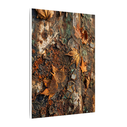 Rust Patina Canvas Art | Autumn Japandi Texture Art