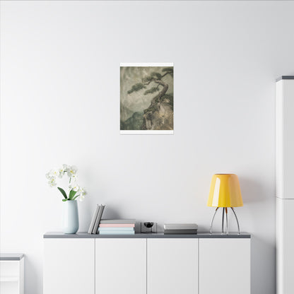 Fukinsei Pine Tree Canvas Art - Japandi Texture