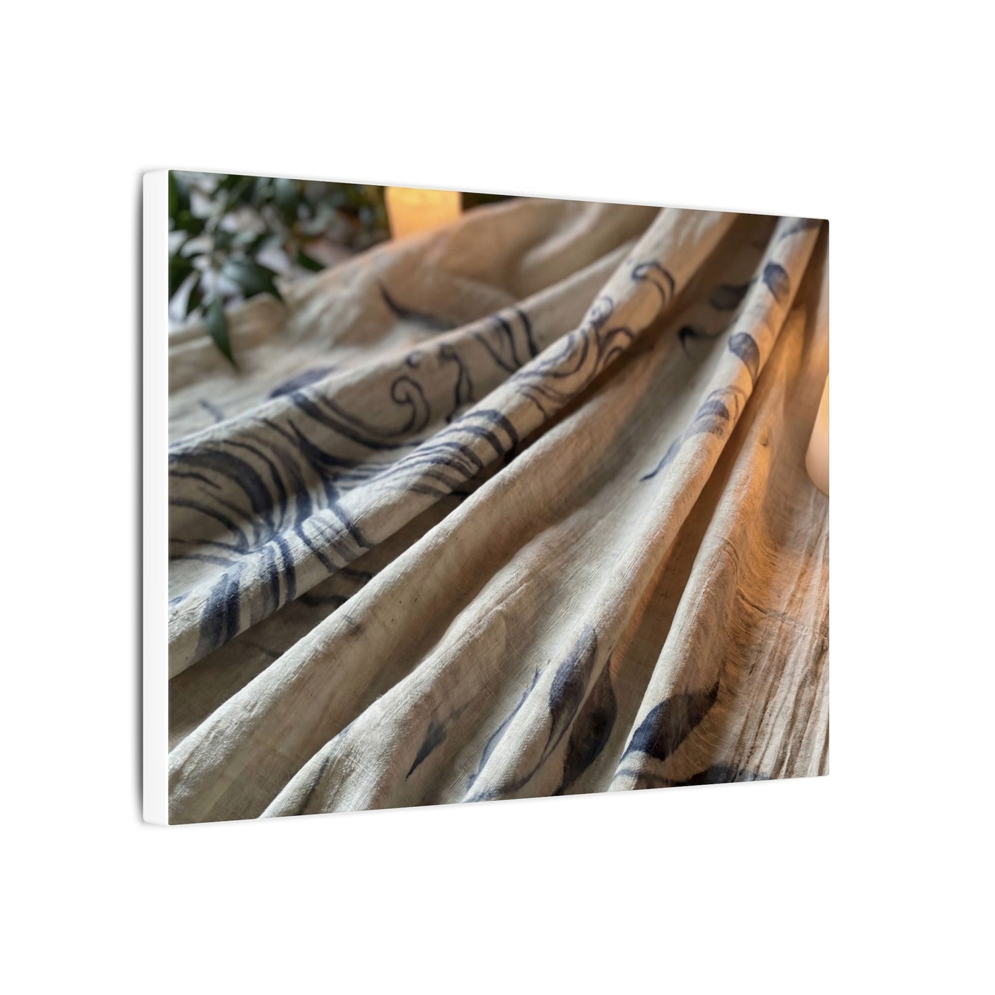 Fukinsei Silk Drape Canvas Art - Japandi Japanese Pattern