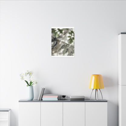 Spring Paper Fold Watercolor Canvas Art | Warm Decor