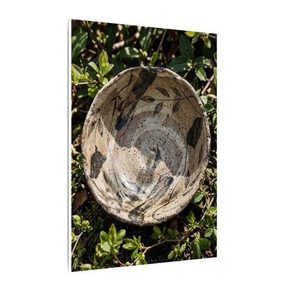 Elegant Ceramic Bowl Canvas Art - Japanese Pattern Japandi