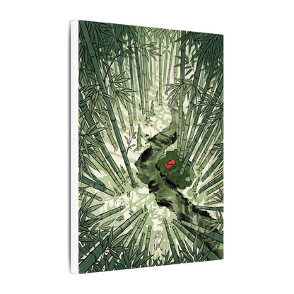 Peaceful Bamboo Grove Canvas Art - Ukiyo E Inspired Zen