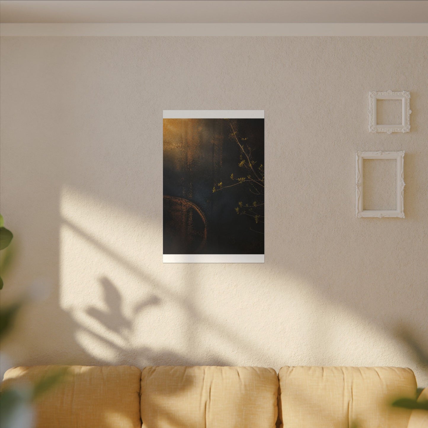Spring Rust Patina Dark Texture Canvas Art | Moody Decor
