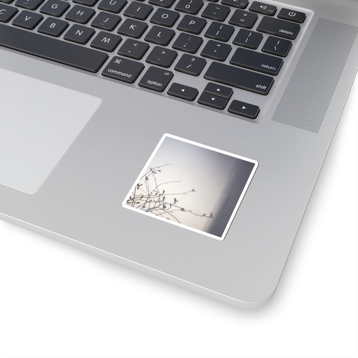 Earthy Shadow Play Sticker - Japanese Pattern Japandi
