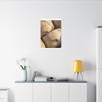 Spring Broken Pottery Gold Vein Canvas Art | Beautiful Decor
