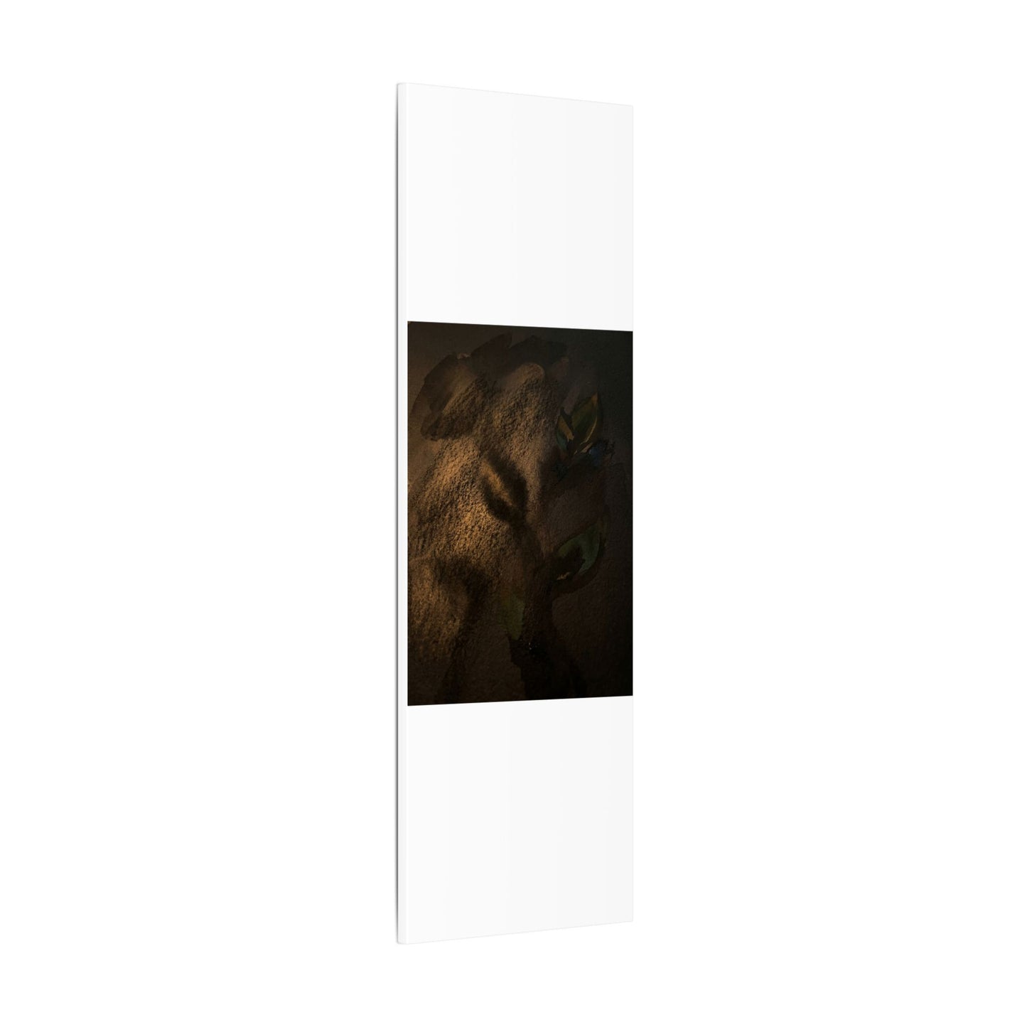 Candlelight Shadow Play Canvas Art - Dark Japandi Ma