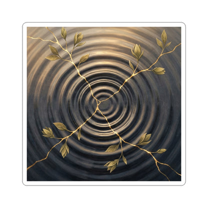 Water Ripple Spring Sticker | Kintsugi Resilient Design