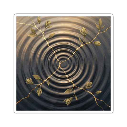 Water Ripple Spring Sticker | Kintsugi Resilient Design